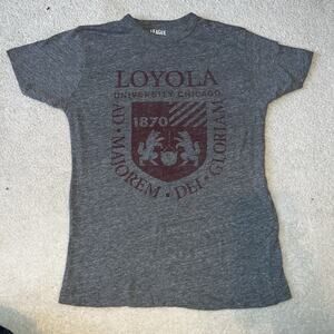 Loyola University Chicago Ramblers Red Gray Shirt League Classic Fit Small